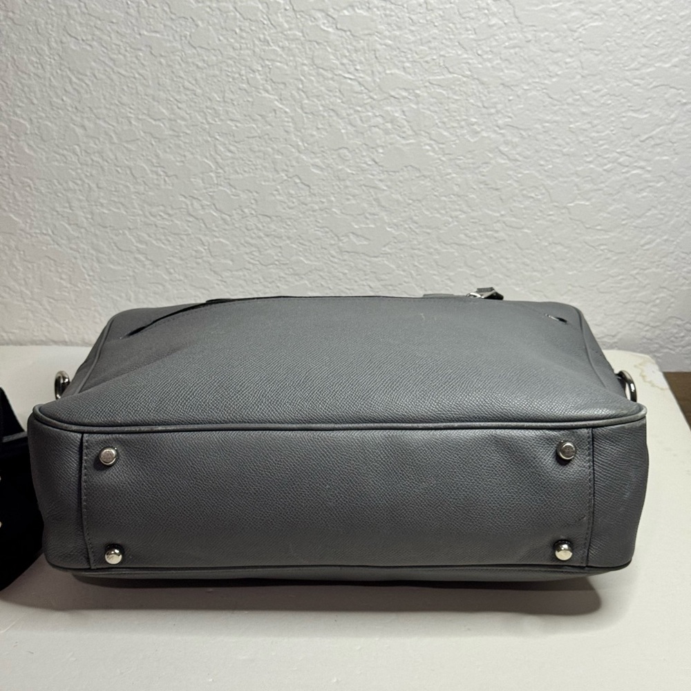 Coach Kennedy Briefcase Grey Saffiano Leather - Picture 12 of 15